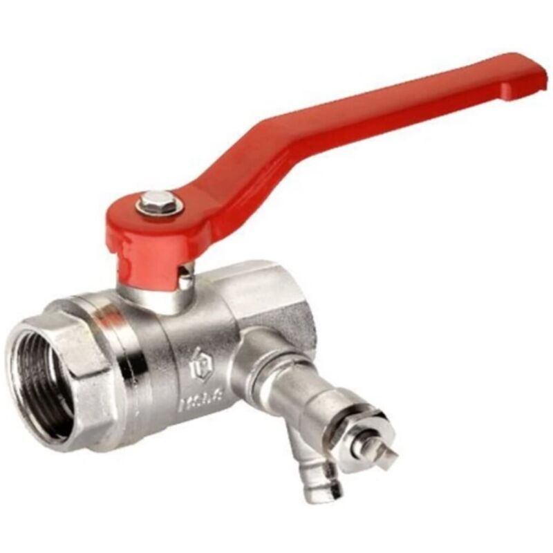 foto del prodotto t571453 - rubinetto a sfera con scarico, 2,5 cm, 1 pollice - cornat