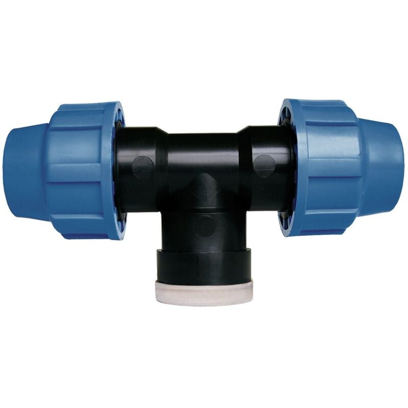 foto del prodotto t610732 sistema di irrigazione a t, tubo in pe, 32 mm, filettatura interna, in polipropilene per acqua fredda cornat