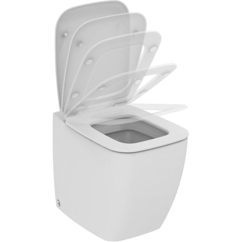 foto del prodotto t661101 copriwater originale slim dedicato serie 21, chiusura rallentata, bianco ideal standard