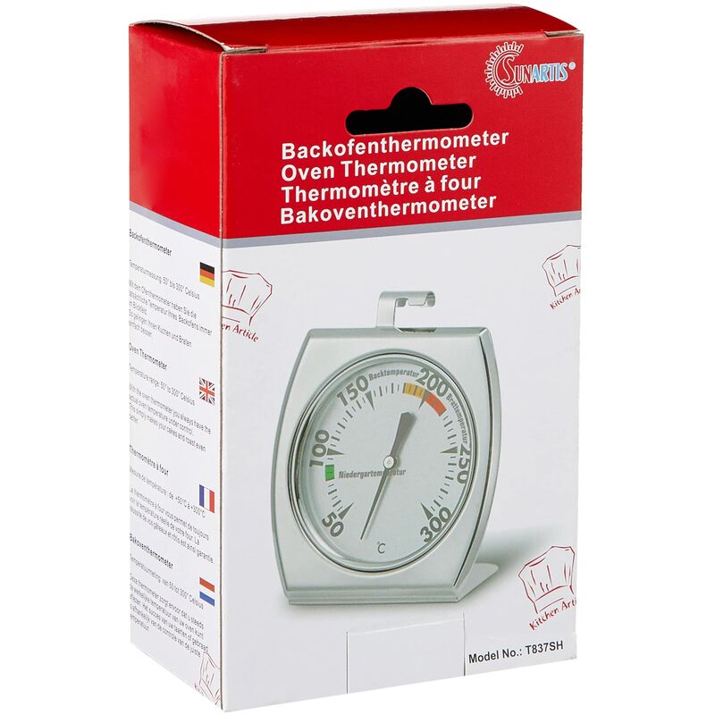 foto del prodotto t837h termometro da forno in acciaio inox ca. 7x8 cm sunartis