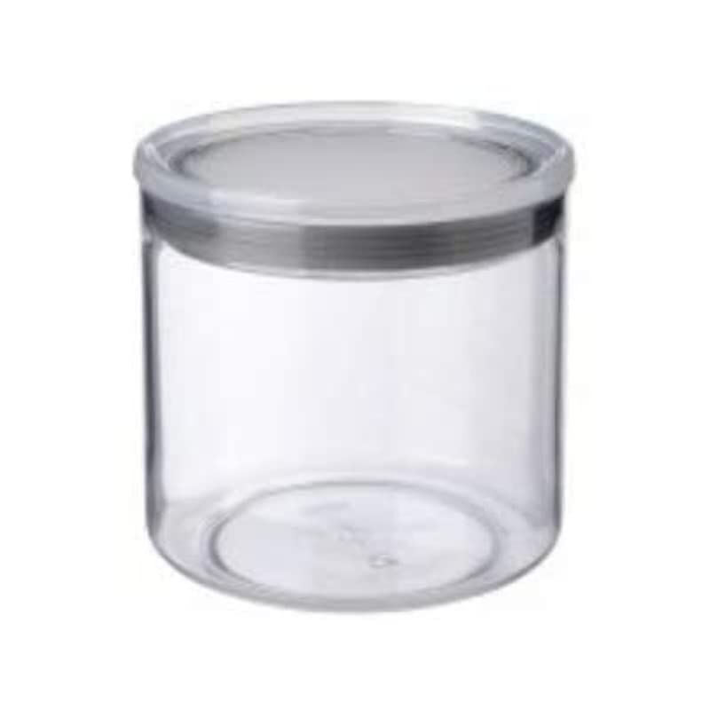 foto del prodotto ta tay tatay 1125101 contenitore per alimenti rotondo in plastica, 12,5 x 12,5 x 12,5 cm, 1 l, plastica, trasparente grigio, 12,5 x 12,5 x 12,5 cm