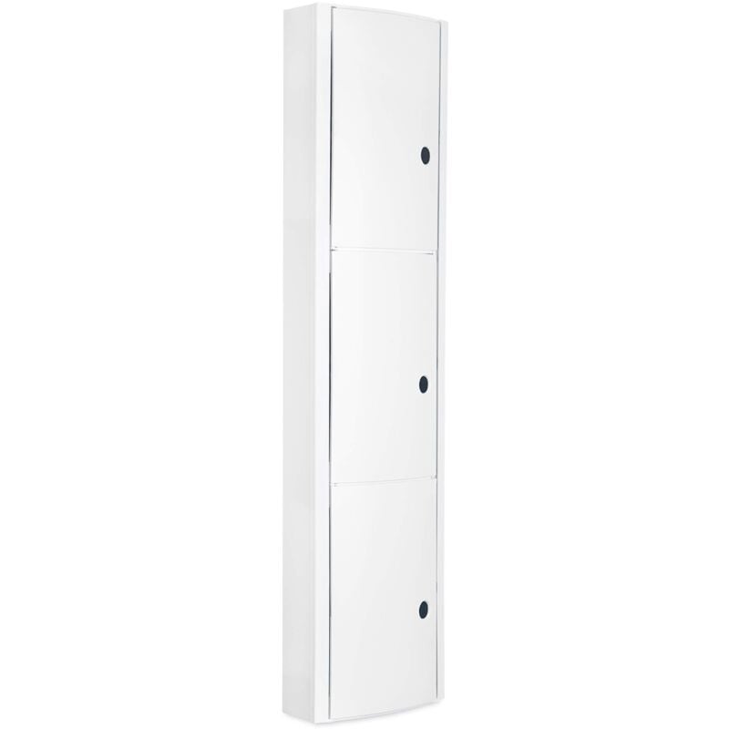 foto del prodotto ta tay tatay 4480002 mobile da bagno verticale con 3 porte, plastica, bianco, 22 x 10 x 90.5 cm