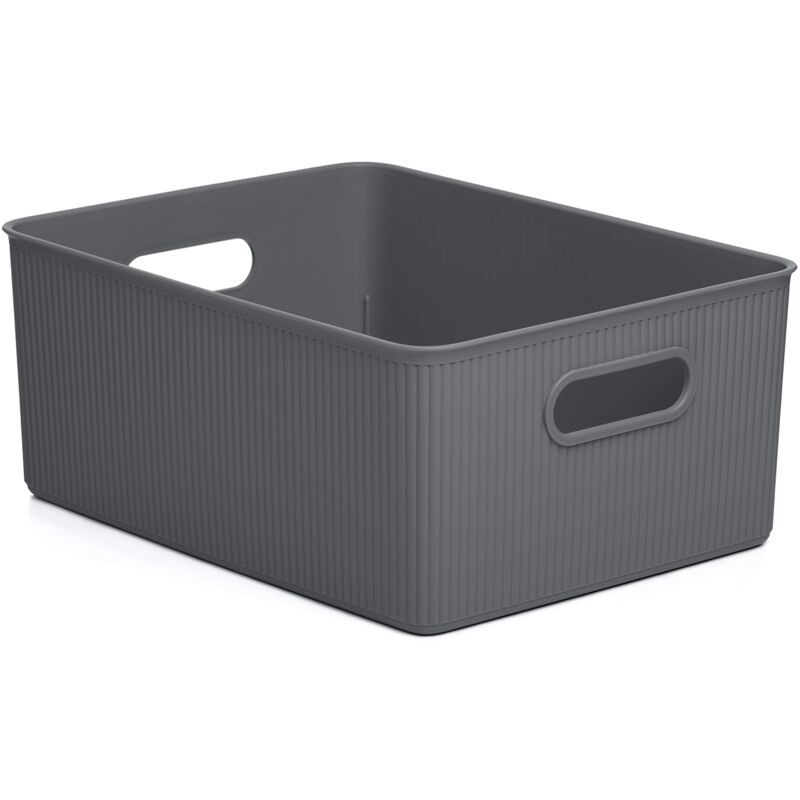 foto del prodotto ta tay tatay cestino portaoggetti baobab, 15l di capacita, polipropilene, senza bpa, grigio, dimensione 29,4 x 38,5 x 16 cm