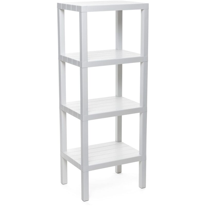 foto del prodotto ta tay tatay mensola rettangolare lombok, 4 altezze, polipropilene, senza bpa , finitura effetto legno, tamponi antiscivolo, max 10 kg per ripiano,