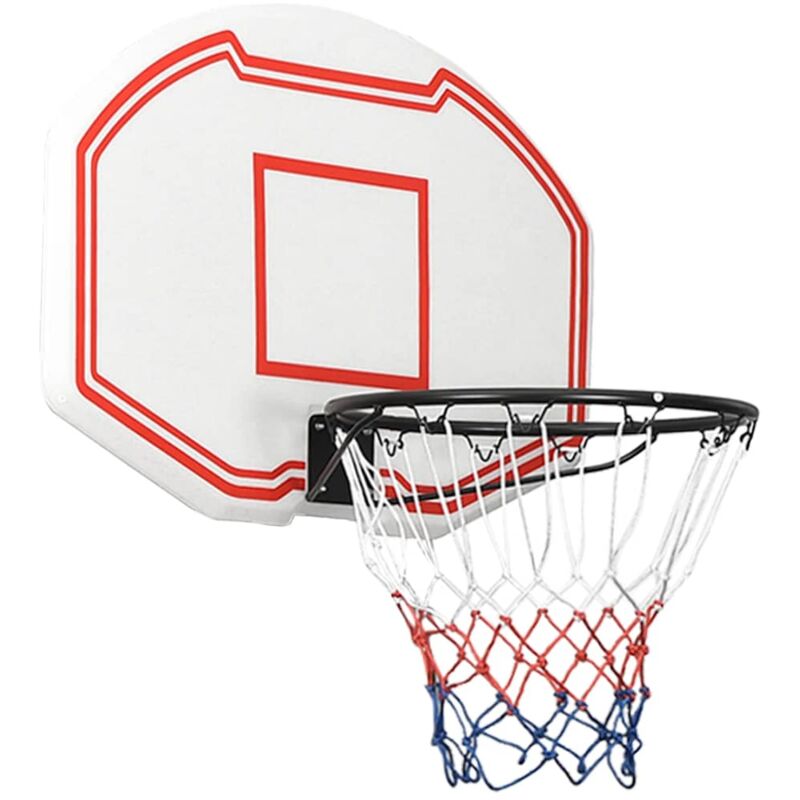 foto del prodotto tabellone da pallacanestro bianco 90x60x2 cm polietilene vidaxl