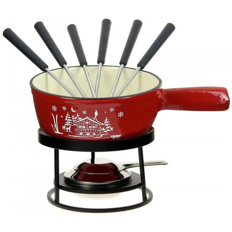 foto del prodotto table cook set per fonduta chalet rosso hhf 078 tableandcook