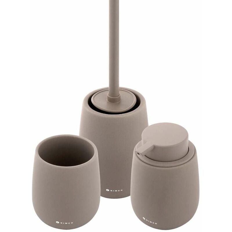 foto del prodotto tabo set di accessori da bagno, marrone ta set 07 nimco