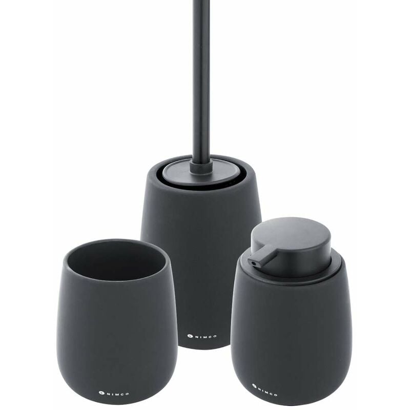 foto del prodotto tabo - set di accessori da bagno, nero ta set-90 - nimco