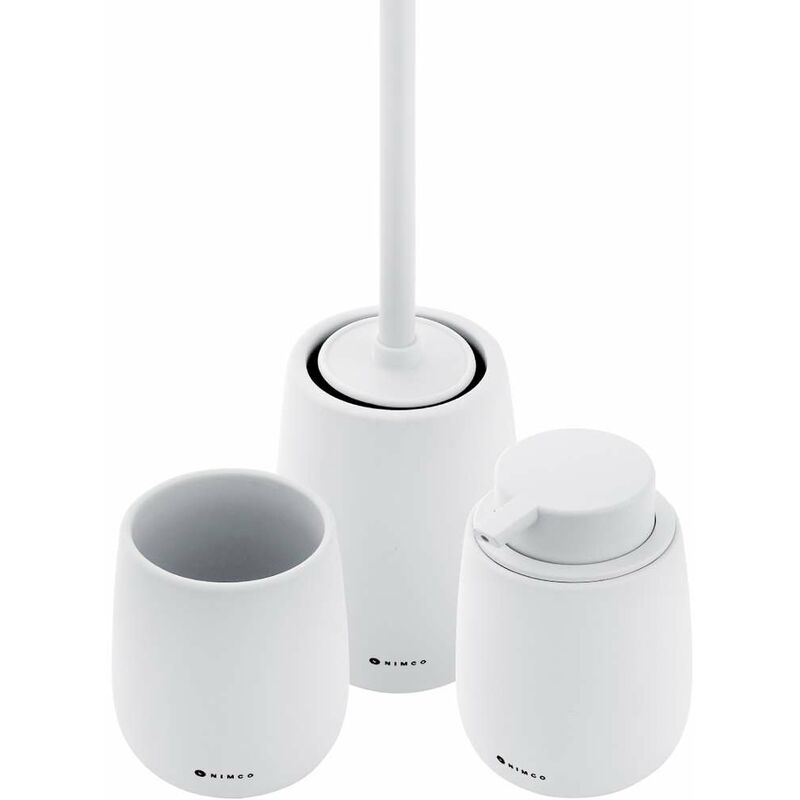 foto del prodotto tabo set di accessori per il bagno, bianco ta set 05 nimco