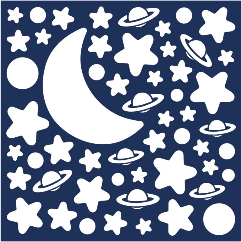 foto del prodotto taccastacca stickers glow m brillastelle decoro crearreda