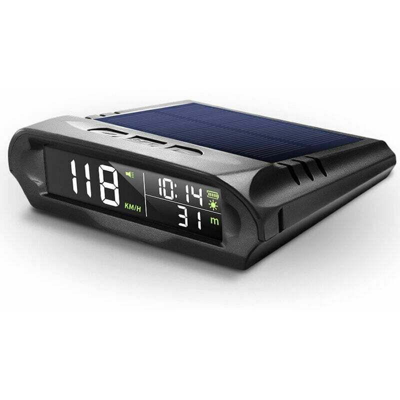 foto del prodotto tachimetro digitale gps solare con display hud wireless per auto con allarme di velocit eccessiva lcd, visualizzazione di