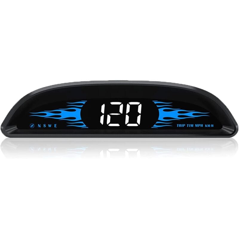 foto del prodotto tachimetro hud per auto da 4 display universale sul parabrezza mph kmh tachimetro digitale rilevatore di velocit gps allarme di velocit 