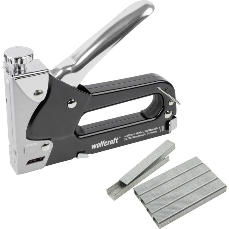 foto del prodotto tacocraft 7 7089000 graffettatrice a mano tipo graffette tipo 53 lunghezza graffette 4 14 mm wolfcraft