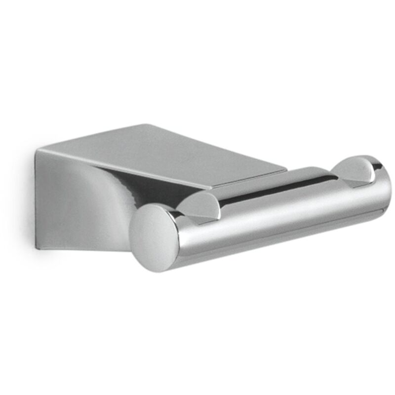 foto del prodotto tacoshop appendiabiti doppio da muro in acciaio inox e cromall tn26 gedy serie tonale cromato