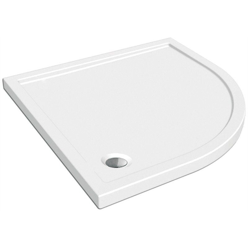 foto del prodotto tacoshop piatto doccia ribassato 80x80 cm easyflat resina h3.5 cm monaco bianco