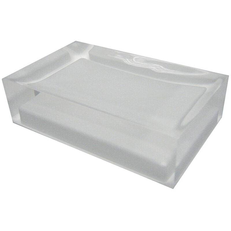 foto del prodotto tacoshop portasapone d appoggio gedy linea rainbow in resina colore bianco