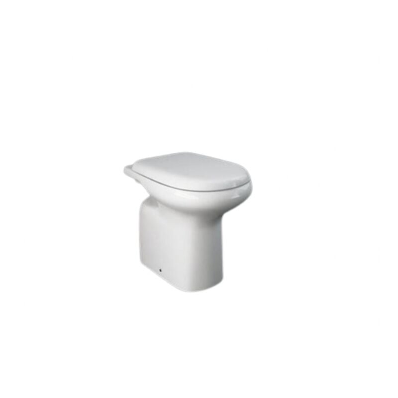 foto del prodotto tacoshop vaso filomuro bianco lucido rak ceramics orient senza copri wc