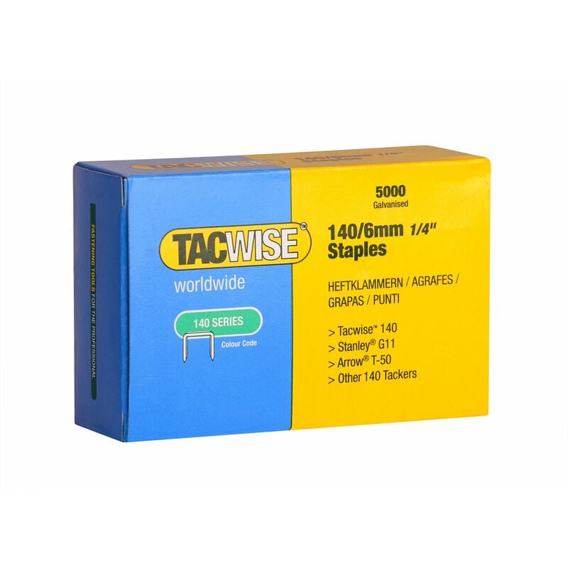 foto del prodotto tacwise 0340 punti galvanizzati professionali tipo 140 6mm, confezione da 5000
