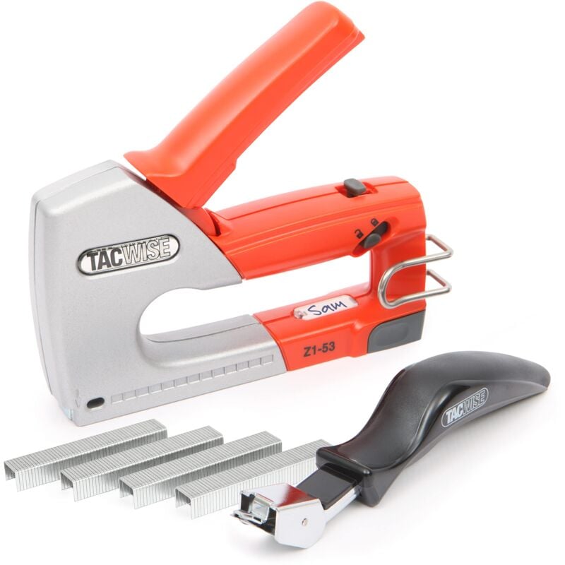 immagine 0 del prodotto tacwise 0889 z1 53 graffatrice in metallo con 200 punti e levapunti, utilizza punti di tipo 53 da 4mm a 8 mm