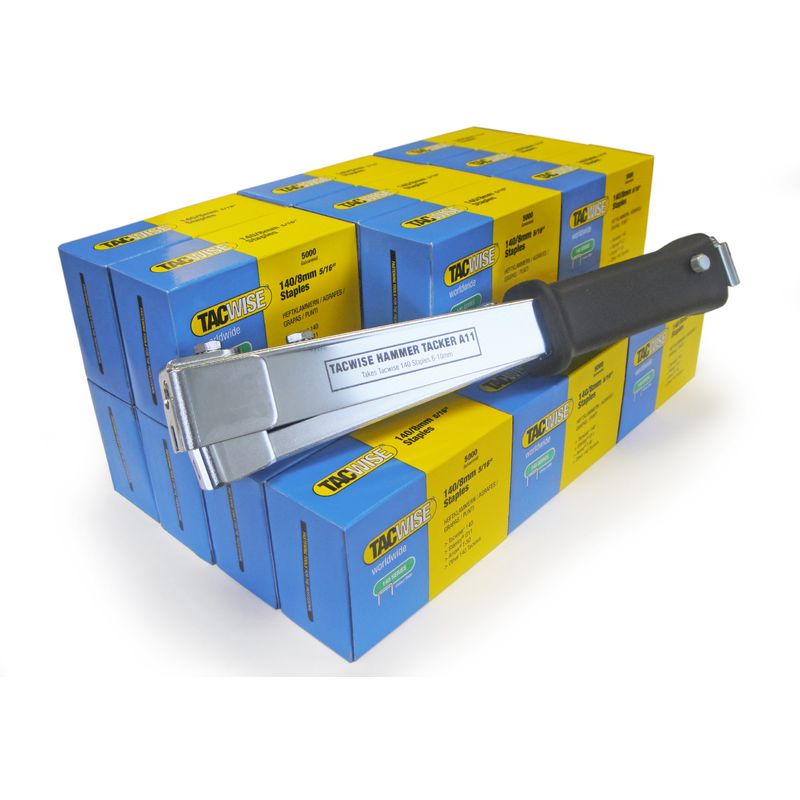 foto del prodotto tacwise 1179 fissatrice a martello a11 con 75.000 punti 140 8mm, utilizza punti di tipo 140 da 6mm a 10mm