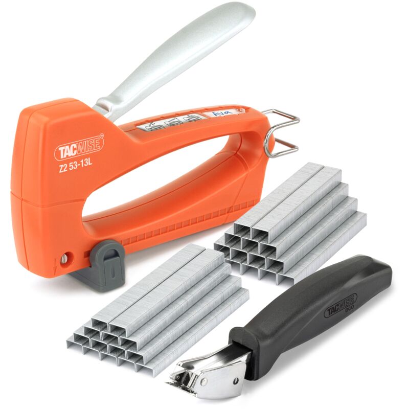foto del prodotto tacwise 1776 z2 53 13l graffatrice leggera con 4000 punti e levapunti eco, utilizza punti tipo 13 e 53 da 4 mm a 8 mm