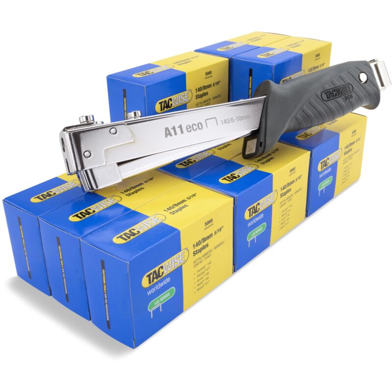 foto del prodotto tacwise 1778 eco fissatrice a martello a11 con 60.000 punti 140 8mm, utilizza punti di tipo 140 da 6mm a 10mm