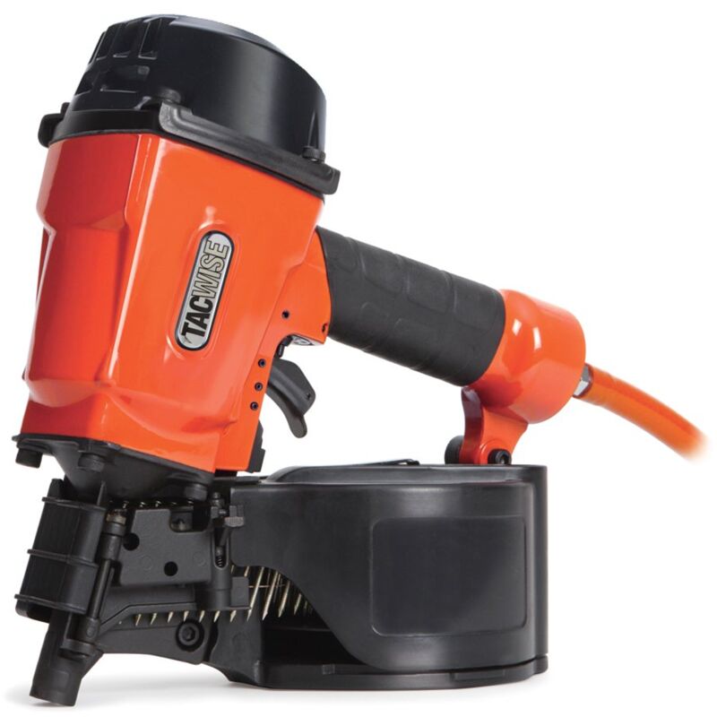 foto del prodotto tacwise gcn70v chiodatrice a bobina pneumatica, utilizza chiodi da 40 a 70 mm in bobina piatta