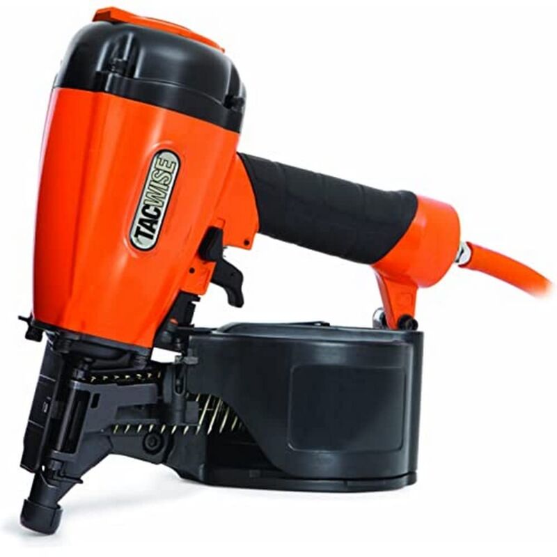 foto del prodotto tacwise hcn65p chiodatrice a bobina pneumatica, utilizza chiodi da 32 a 65 mm in bobina piatta