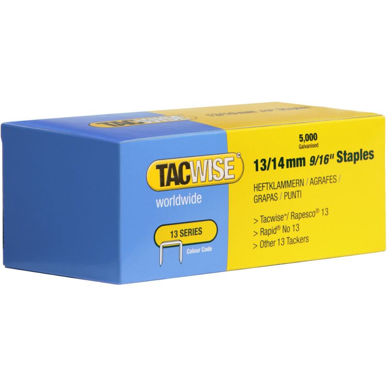 foto del prodotto tacwise punti metallici, serie 13, 14 mm confezione da 5.000 
