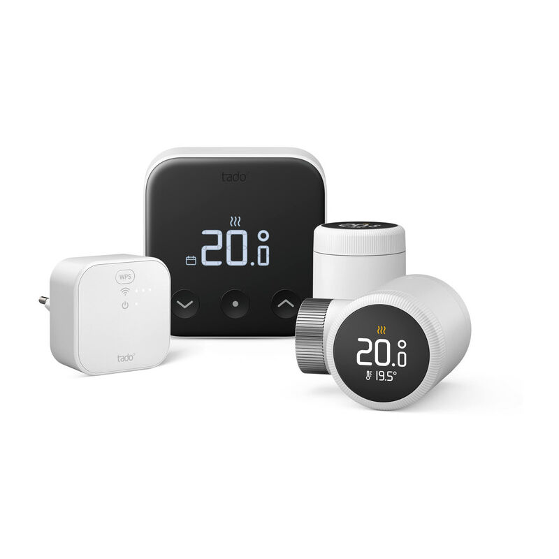 foto del prodotto tado termostato intelligente cablato x kit di base 2 valvole, controllo multistanza, wi fi, matter, assistenti vocali google e alexa