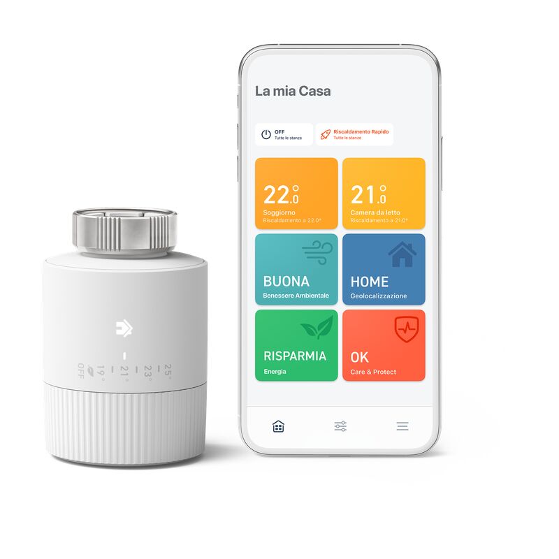 foto del prodotto tado testa termostatica intelligente kit di base v3 basic gestione intelligente del riscaldamento, facile installazione fai da te, compatibile