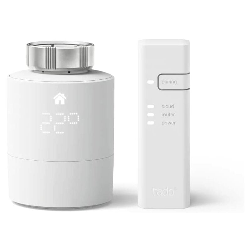 foto del prodotto tado testa termostatica intelligente kit di base v3 gestione intelligente del riscaldamento, facile installazione fai da te, compatibile con