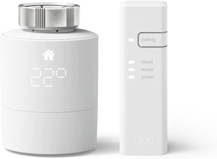 foto del prodotto tado valvola termostatica kit di base v3 , valvola termostatica smart, controllo tramite app, impianto centralizzato