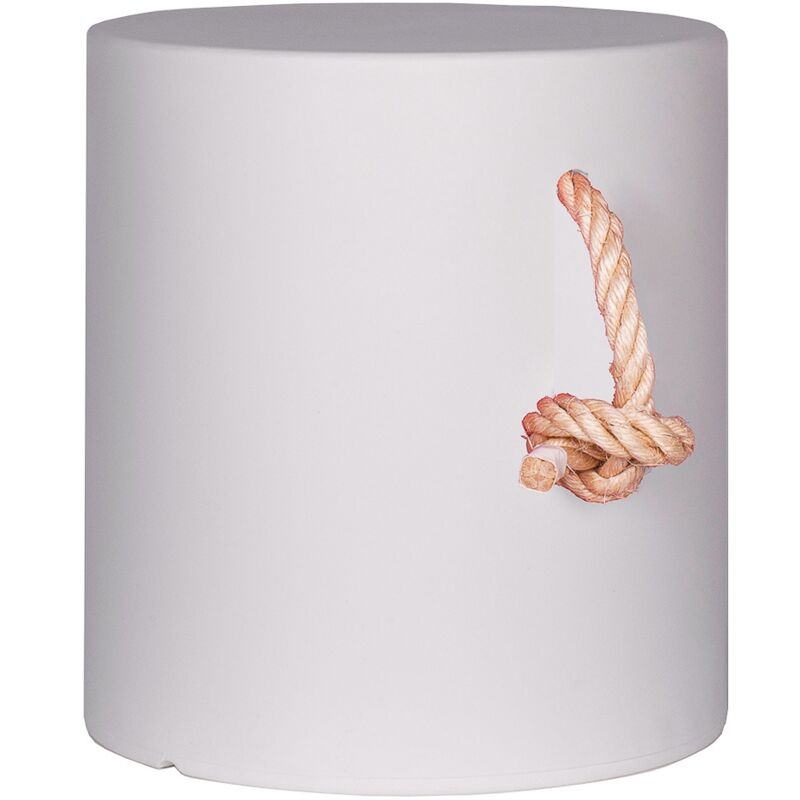 foto del prodotto tafy sgabello rotondo, alto 38 cm, resistente, per uso interno ed esterno. realizzato in polietilene