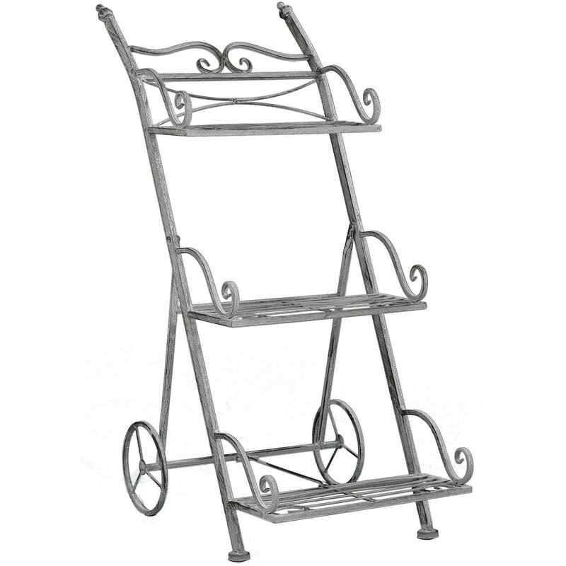 foto del prodotto tagère scaffale in acciaio a 3 ripiani catia - darkslategray