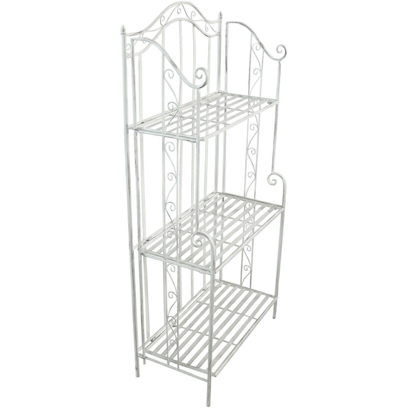 foto del prodotto tagère scaffale in acciaio a 3 ripiani daria - white