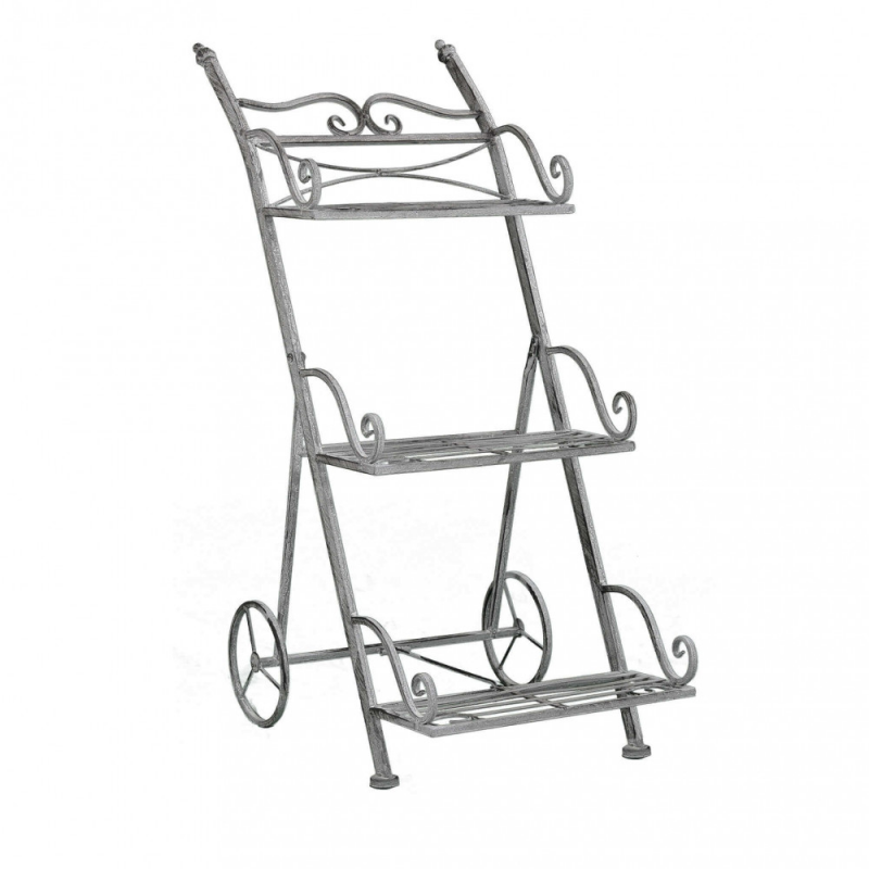 foto del prodotto tagère scaffale kimberly bianco ossidato