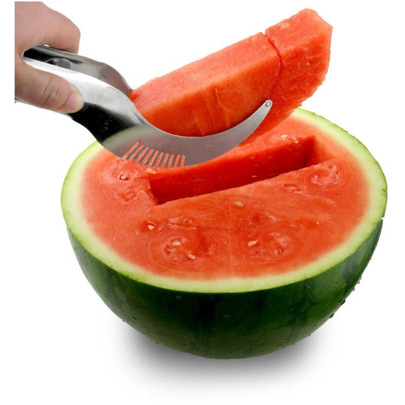foto del prodotto taglia affetta e servi anguria fetta melone cantalupo in acciaio inox trade shop traesio