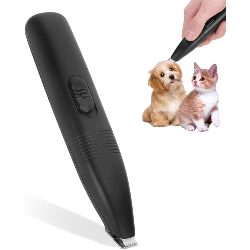 foto del prodotto taglia zampe per cani per toelettatura, tagliacapelli elettrico a basso rumore, taglia peli di animali domestici, rasoio senza fili per zampe, orecchie, viso, groppa