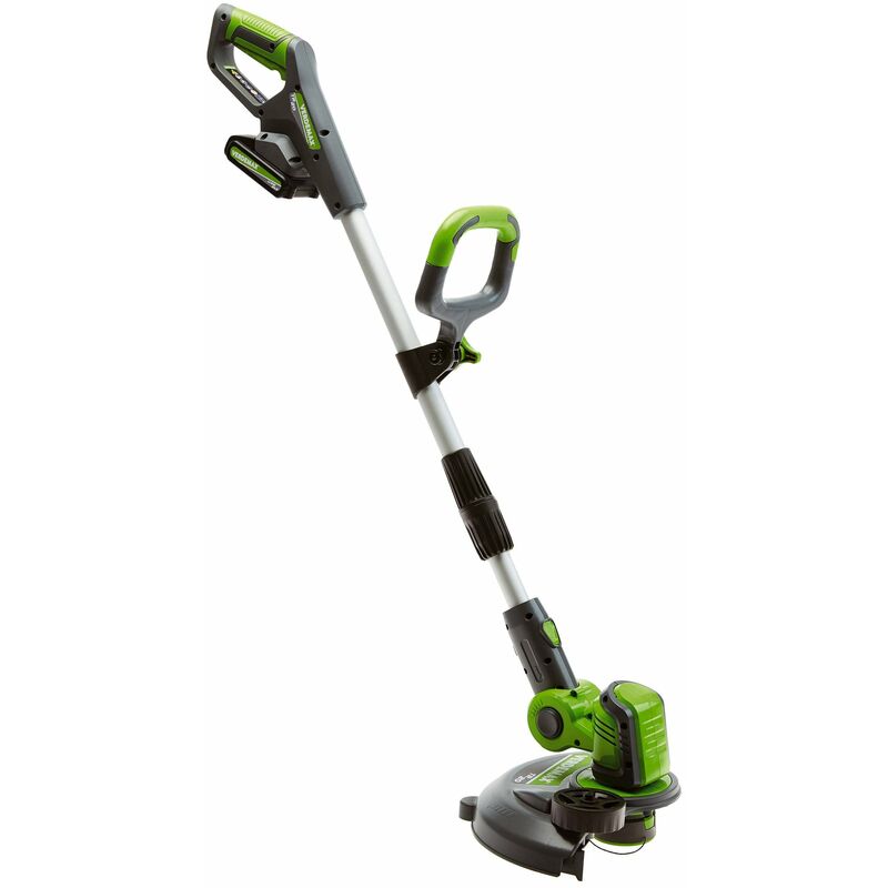 foto del prodotto tagliabordi a batteria 20v rama tr20 grigio e verde