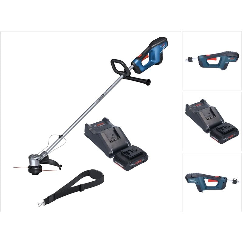 foto del prodotto tagliabordi a batteria grt 18v 33 professional bosch 18 v 330 mm brushless 1x batteria procore 4,0 ah caricabatterie
