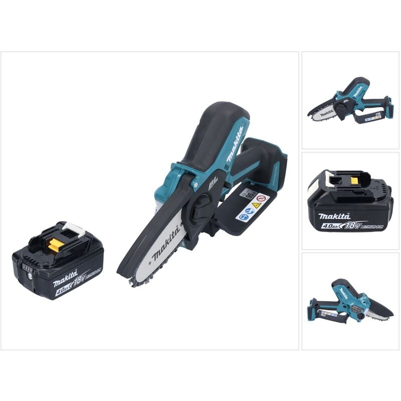 foto del prodotto tagliabordi a batteria makita duc 101 m1 18 v 10 cm brushless 1x batteria 4,0 ah senza caricabatterie