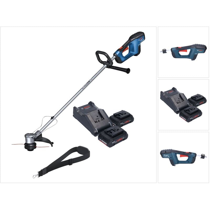 foto del prodotto tagliabordi a batteria senza spazzole bosch grt 18v 33 professional 18 v 330 mm 2x batteria procore 4,0 ah kit di ricarica