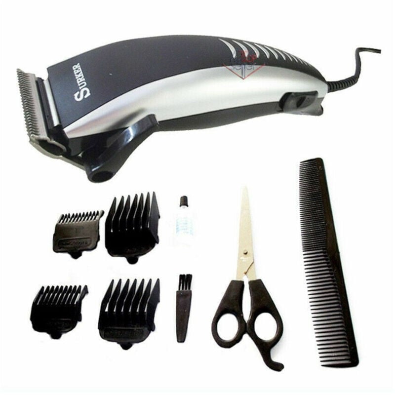 foto del prodotto tagliacapelli elettrico surker sk-5602 rasoio 4 pettini forbici pettine - - trade shop traesio