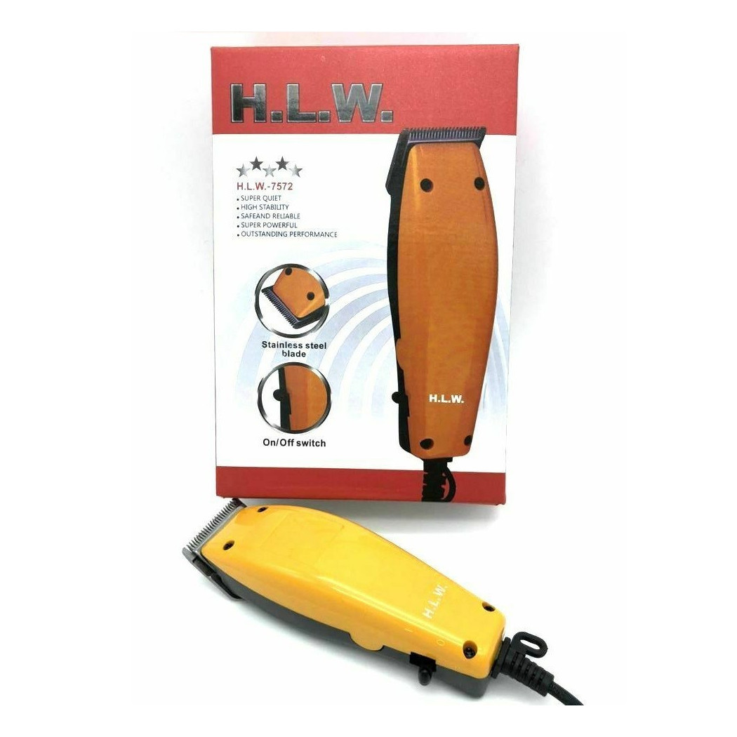 foto del prodotto tagliacapelli hlw 7572 regola barba rasoio elettrico clipper con pettini trade shop traesio