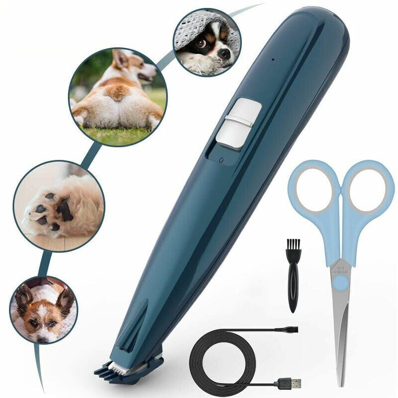 foto del prodotto tagliacapelli per animali domestici con luce led, tagliacapelli professionale per cani e gatti, ricarica usb, tagliacapelli elettrico per capelli