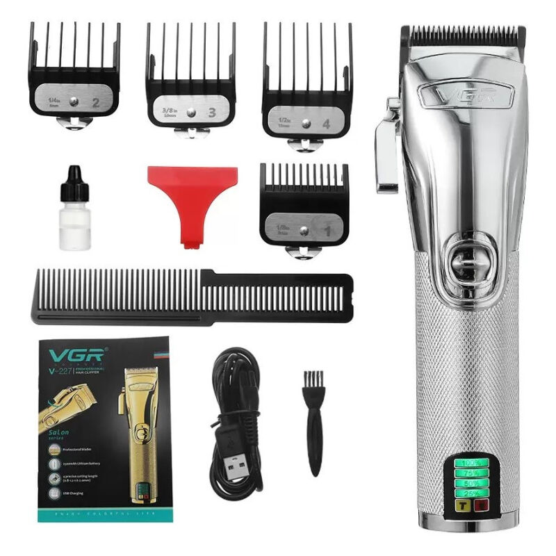 foto del prodotto tagliacapelli rasoio elettrico ricaricabile professionale usb cordless vgr v 227 maxtech