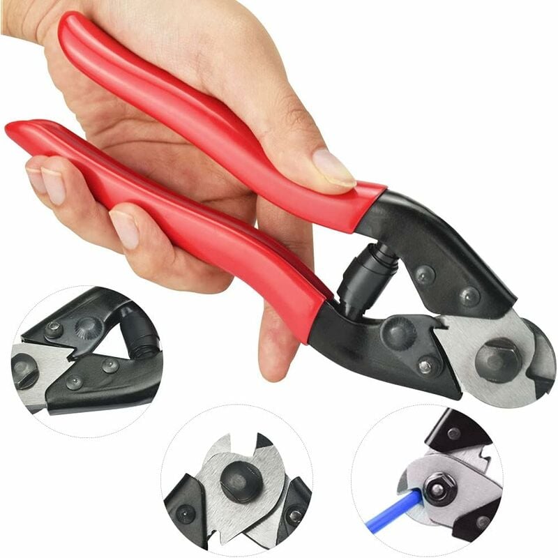 foto del prodotto tagliacavi per bici 190mm acciaio al cromo vanadio pinza per tagliacavi per biciclette utensili per tagliacavi per bici per tagliacavi per biciclette