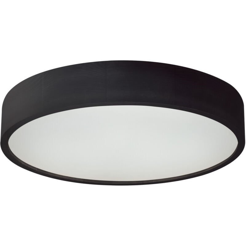 foto del prodotto tagliafiato jasmin legno e vetro satinato rotondo 47,5 cm led e27 nero