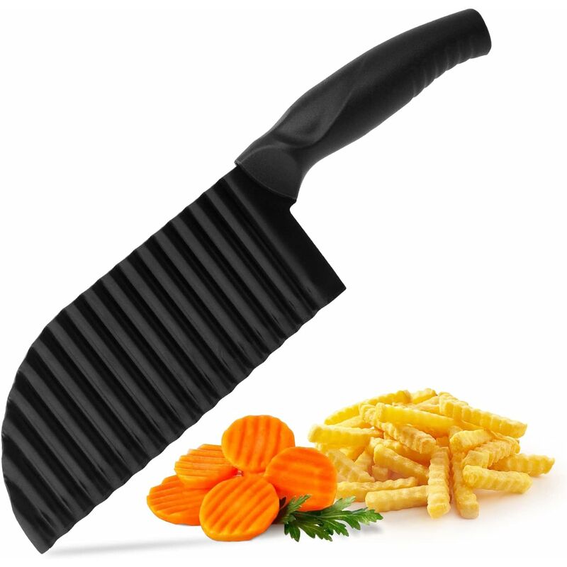 foto del prodotto tagliapasta a onda coltello a onda per patatine e patatine fritte di verdure tagliapatatine fritte anche come coltello per affettare patate e